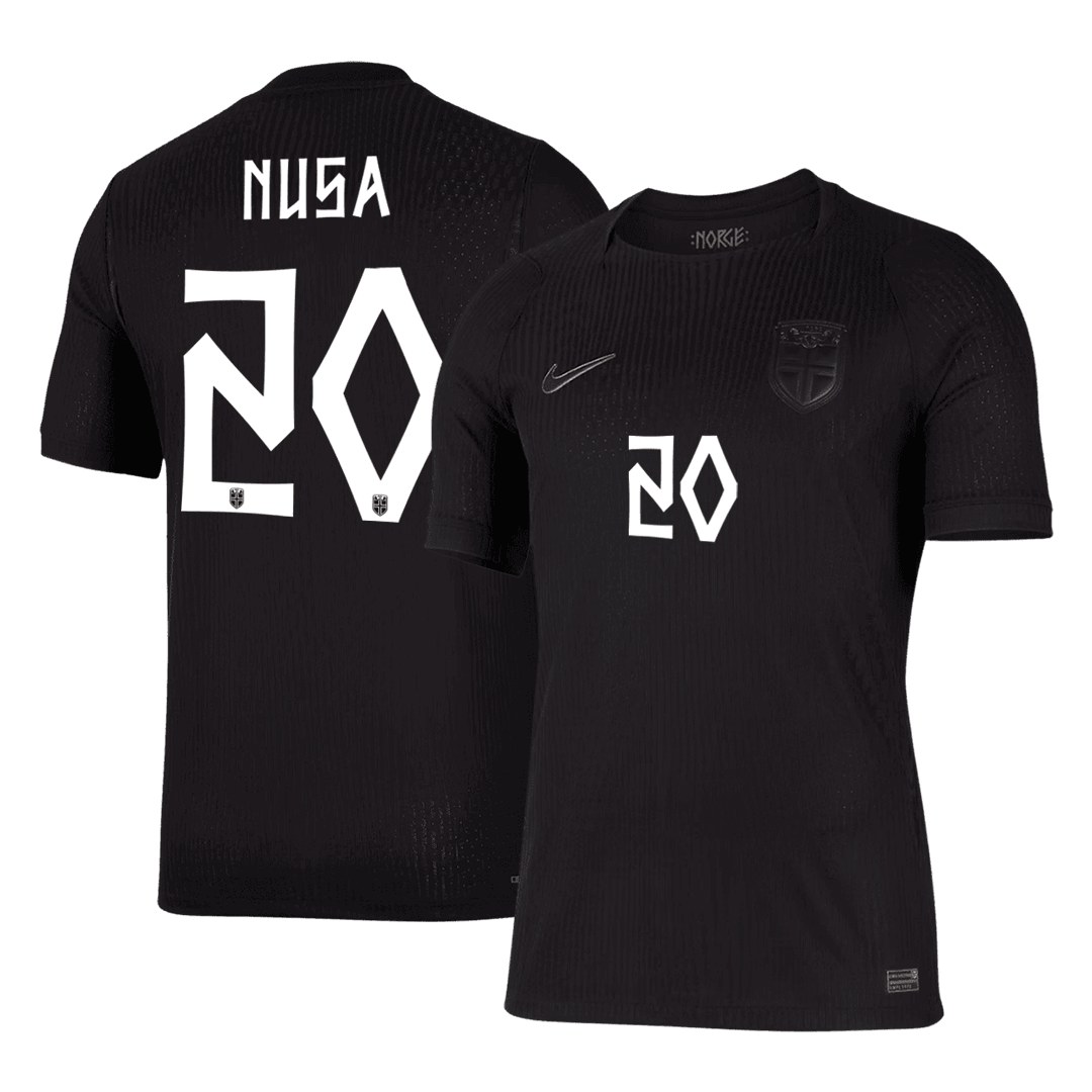 NUSA #20 Norvège Extérieur Maillot - Coupe du Monde 2026 Noir Joueur