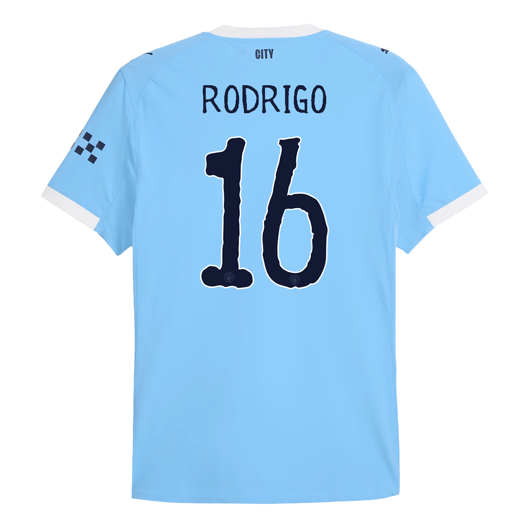 RODRIGO #16 Manchester City Domicile Maillot - Coupe du Monde 2025/26 Bleu Joueur - Club World Cup