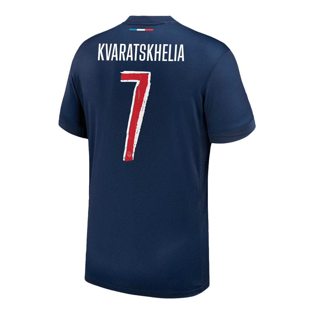 KVARATSKHELIA #7 PSG Home Jersey 2024/25 Navy - UCL