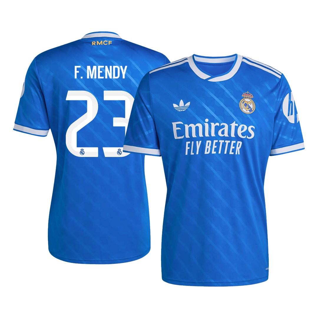 F. MENDY #23 Maillot Third Real Madrid 2025/26 Bleu