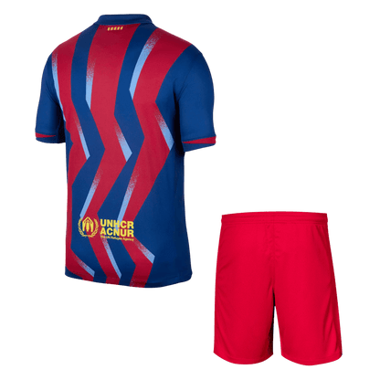 Barcelona Fourth Away Maillot Kit 2025/26 Rouge&Bleu