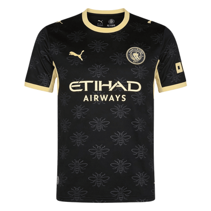 DOKU #11 Manchester City Extérieur Maillot 2026/27 Noir - UCL