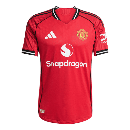 Manchester United Domicile Maillot 2025/26 Rouge Joueur