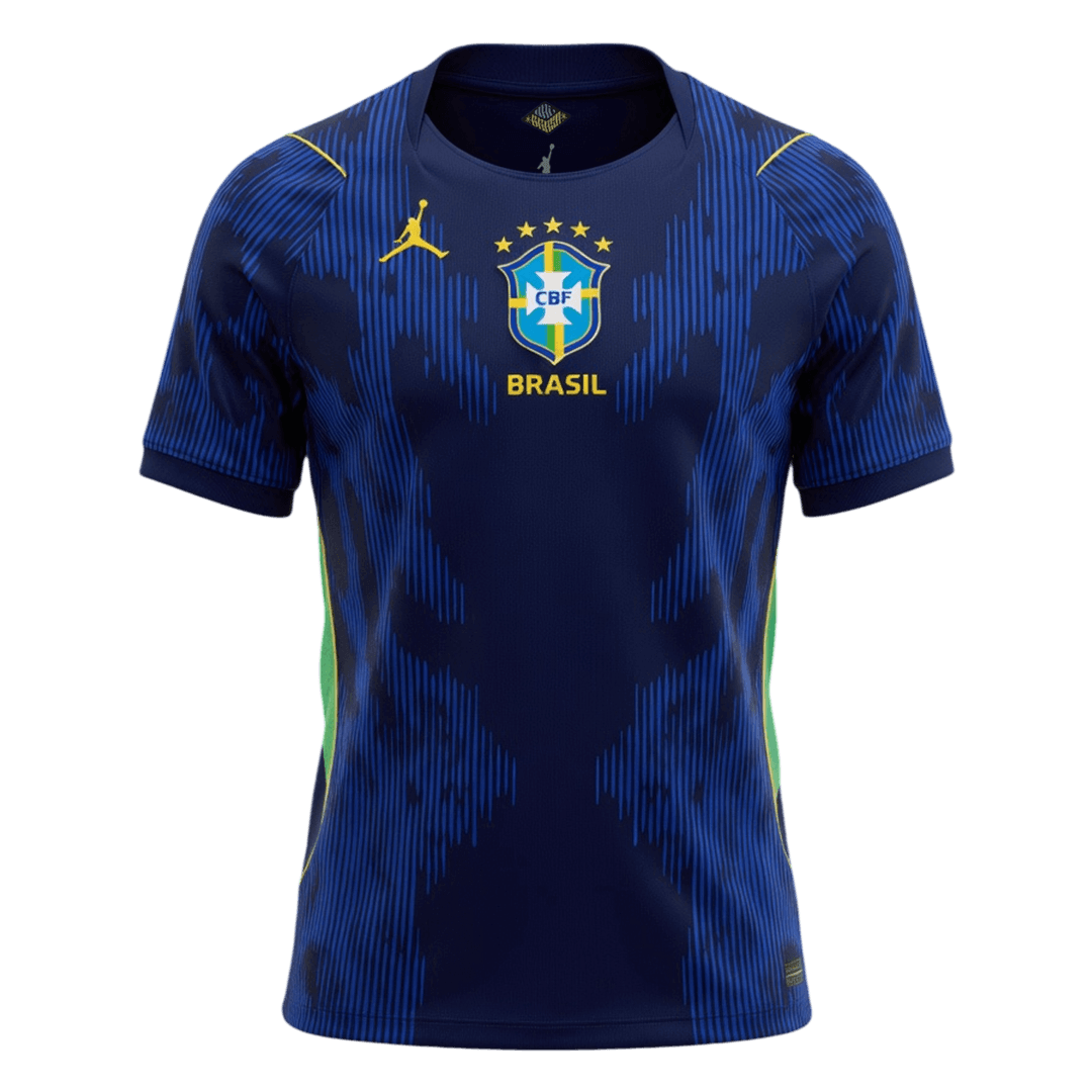 Brésil Extérieur Maillot - Coupe du Monde 2026 Bleu marine