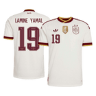 LAMINE YAMAL #19 Espagne Extérieur Maillot - Coupe du Monde 2026 Blanc Joueur