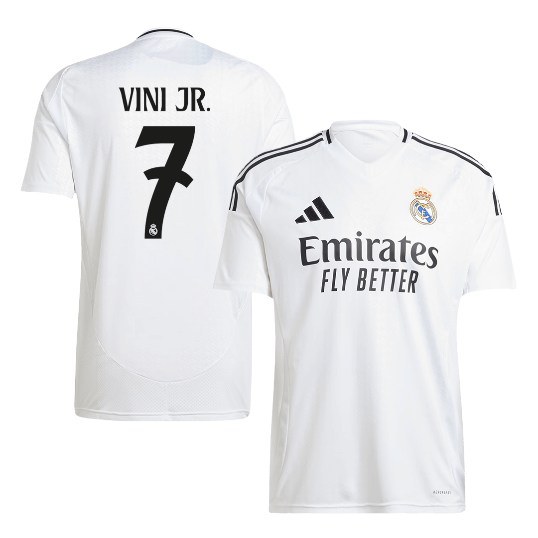 VINI JR. #7 Real Madrid Maillot Domicile 2024/25 Blanc