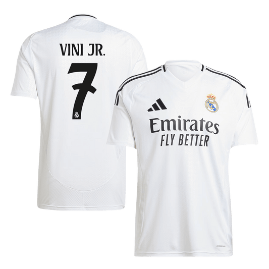 VINI JR. #7 Real Madrid Maillot Domicile 2024/25 Blanc
