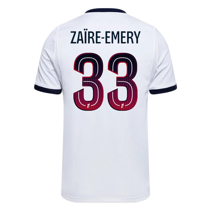 ZAÏRE-EMERY #33 PSG Extérieur Maillot 2026/27 Blanc