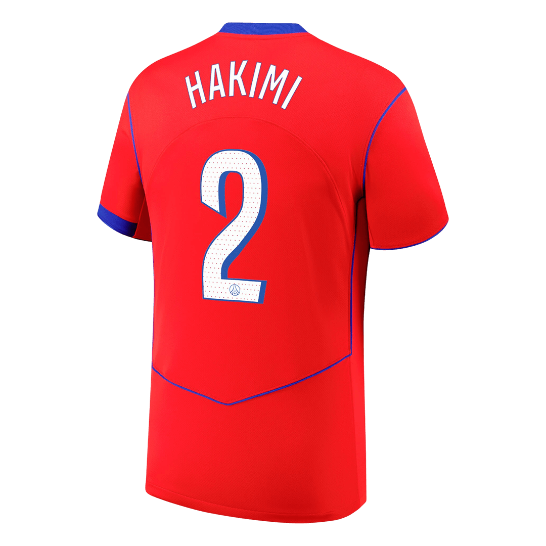 Maillot Domicile PSG 2025/26 HAKIMI #2 Rouge