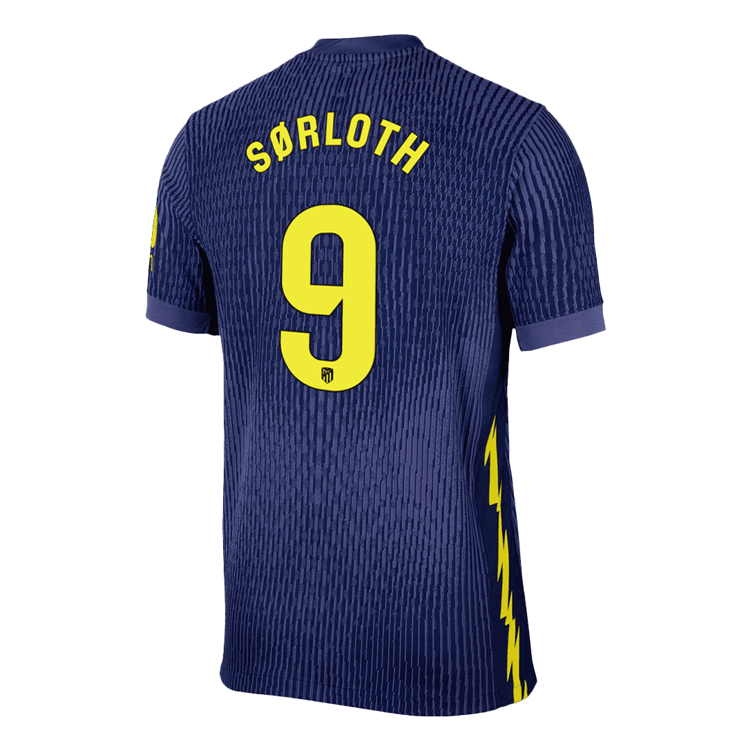 SØRLOTH #9 Atletico Madrid Maillot Extérieur 2025/26 Bleu marine Joueur