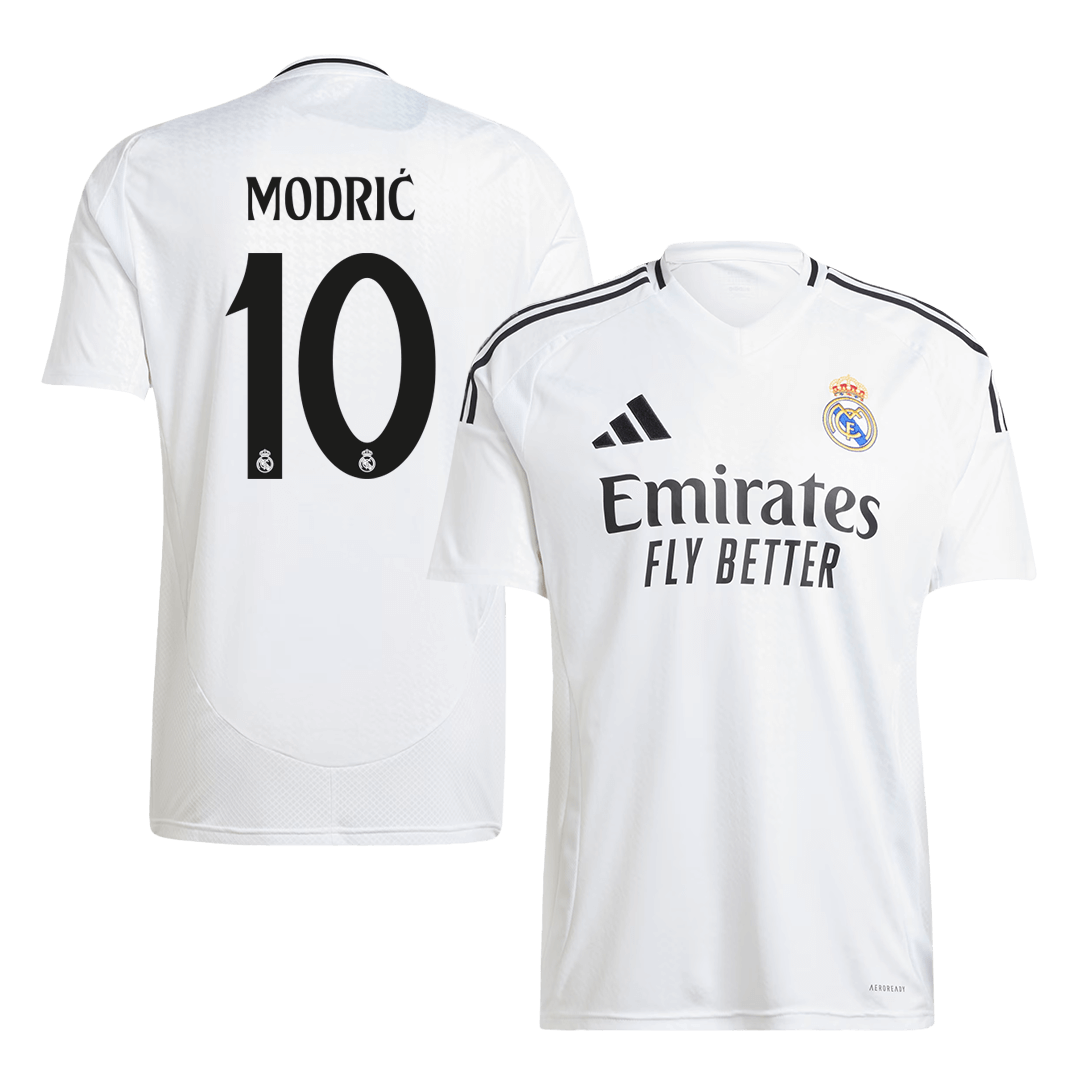 MODRIĆ #10 Real Madrid Domicile Maillot 2024/25 Blanc