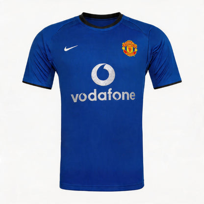 Maillot Rétro Manchester United Troisième 2002/03 Bleu