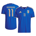 RASPADORI #11 Italie Domicile Maillot - Coupe du Monde 2026 Bleu Joueur