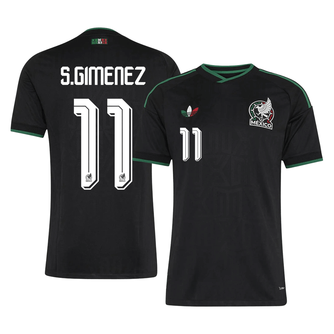 S.GIMENEZ #11 Mexique Maillot Third - Coupe du Monde 2026 Noir Joueur