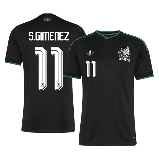 S.GIMENEZ #11 Mexique Maillot Third - Coupe du Monde 2026 Noir Joueur