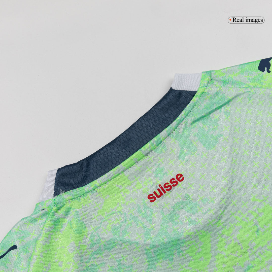 REULER #8 Maillot Extérieur Suisse - Coupe du Monde 2026 Joueur Vert