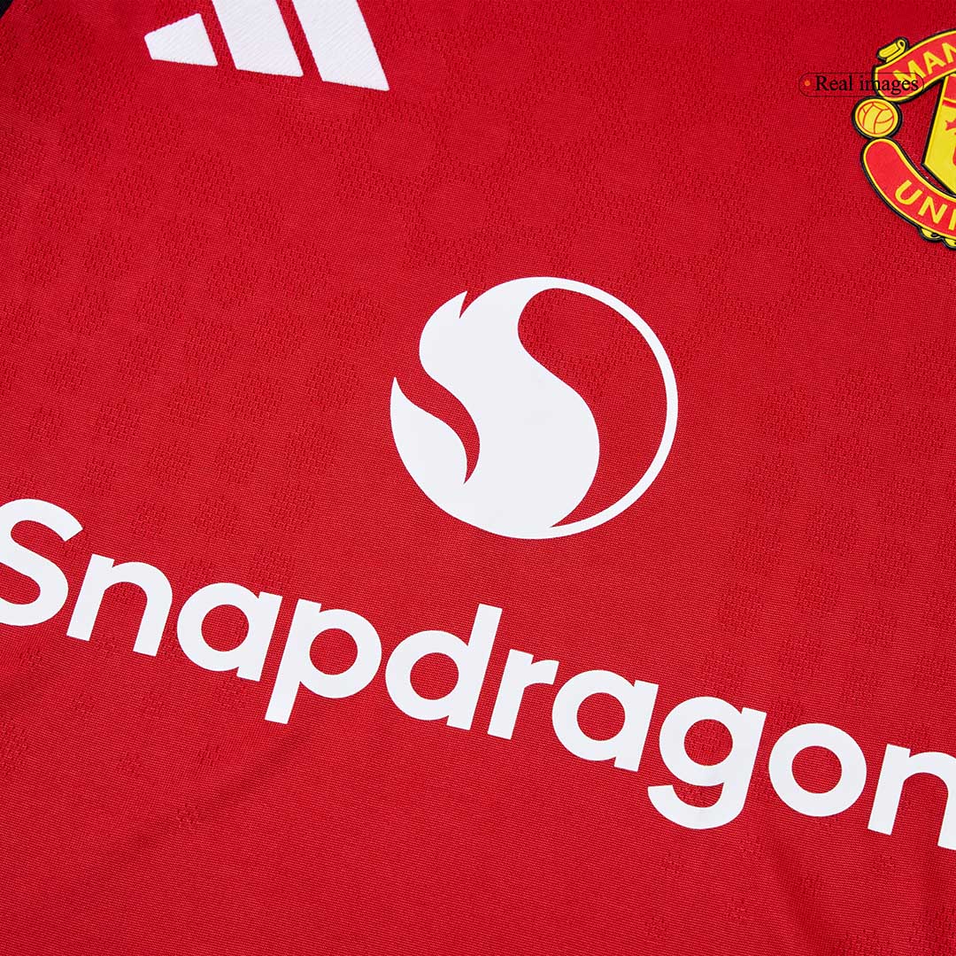 Manchester United Domicile Maillot 2025/26 Rouge Joueur