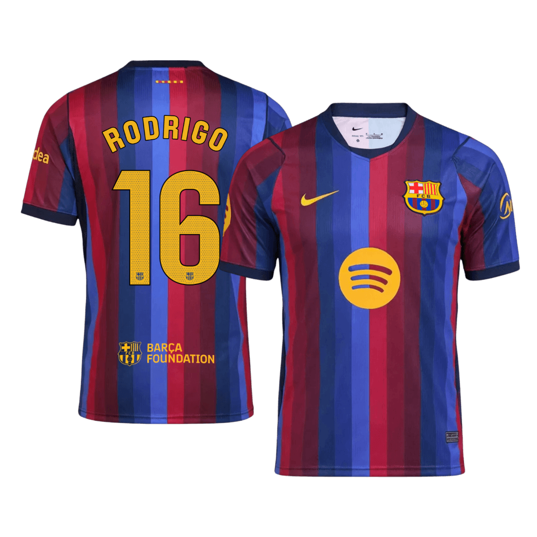 RODRIGO #16 Barcelona Domicile Maillot 2026/27 Blue&Garnet