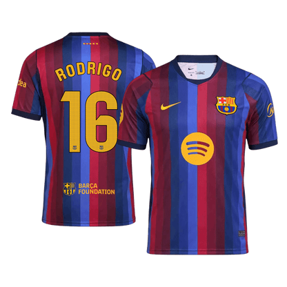 RODRIGO #16 Barcelona Domicile Maillot 2026/27 Blue&Garnet