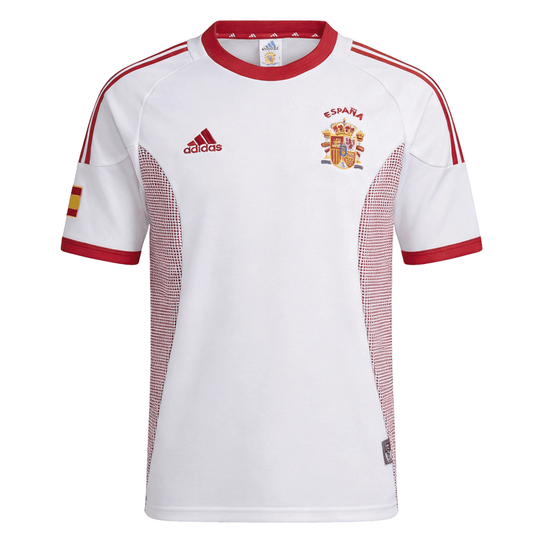 Maillot Rétro Extérieur Espagne 2002 Blanc