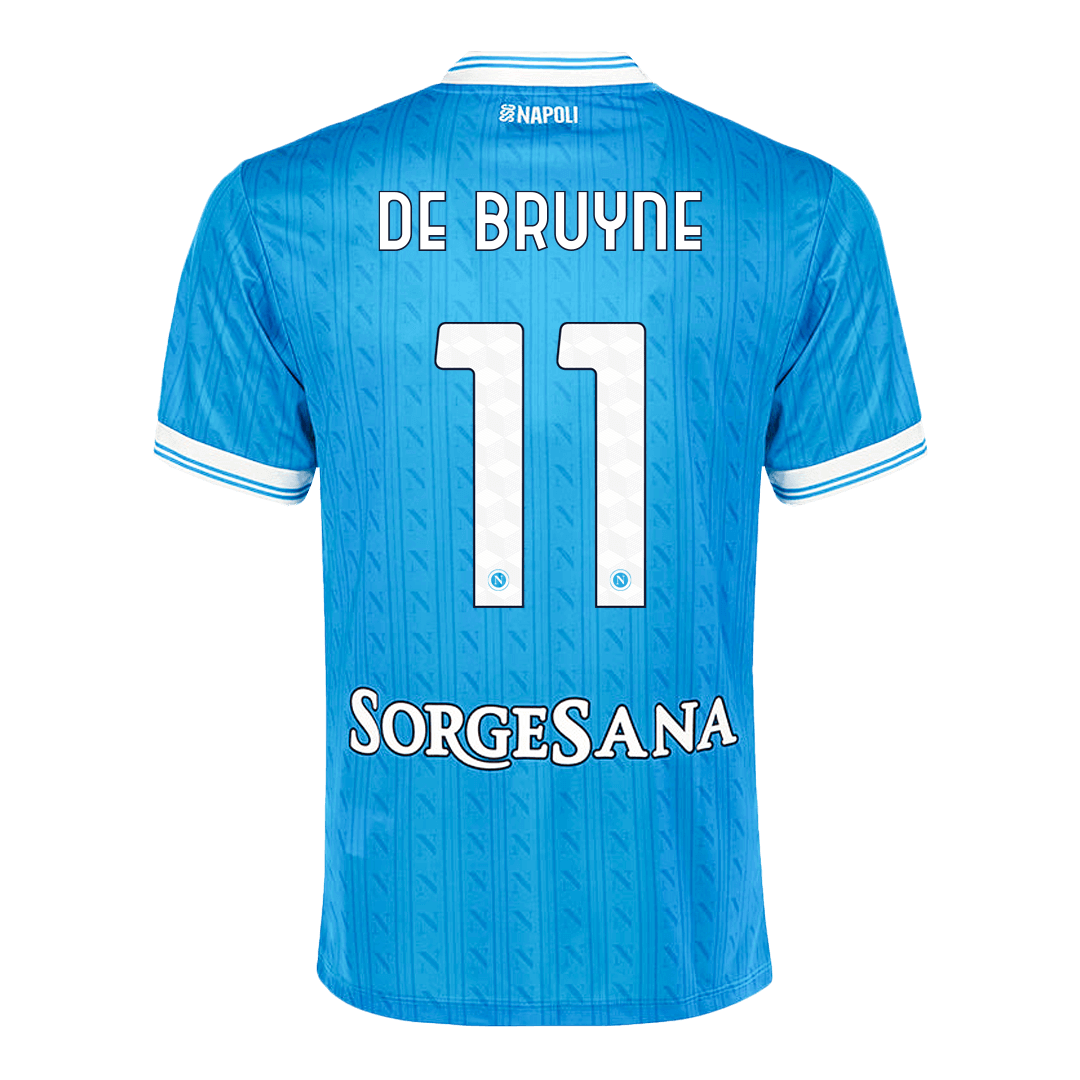 DE BRUYNE #11 Napoli Maillot domicile 2025/26 Bleu
