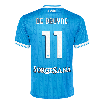 DE BRUYNE #11 Napoli Maillot domicile 2025/26 Bleu