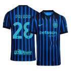 PAVARD #28 Inter Milan Domicile Maillot 2025/26 Bleu et Noir Joueur
