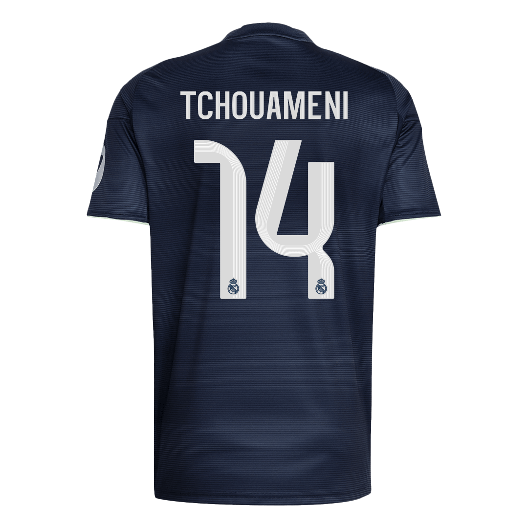 TCHOUAMENI #14 Real Madrid Extérieur Maillot 2025/26 Bleu marine - Super