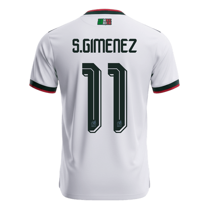 S.GIMENEZ #11 Mexico Away Jersey - 2026 World Cup White