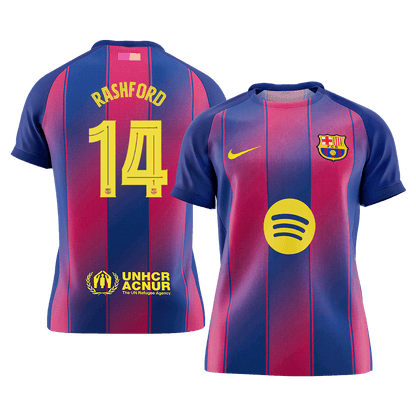 RASHFORD #14 Maillot domicile Barcelone 2025/26 Rouge&Bleu - UCL - Super