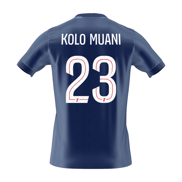 KOLO MUANI #23 PSG Domicile Maillot 2025/26 Bleu marine - Super
