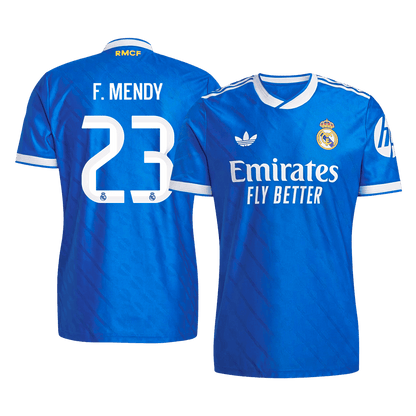 F. MENDY #23 Real Madrid Troisième Maillot 2025/26 Bleu Joueur