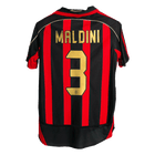 Maillot domicile AC Milan Rétro MALDINI #3 2006/07 Rouge&Noir
