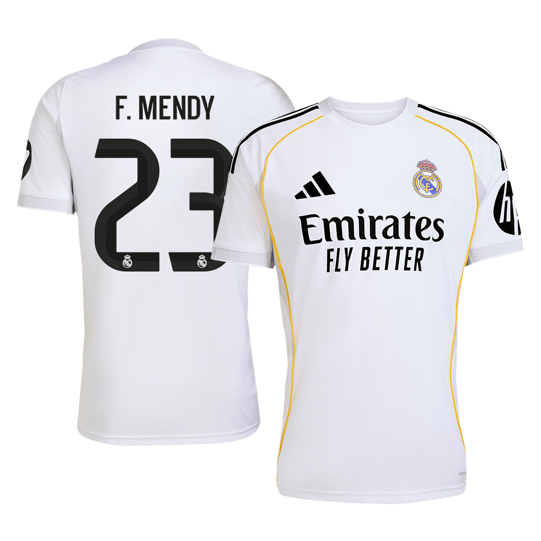 F.MENDY #23 Real Madrid Domicile Maillot 2025/26 Blanc - Super