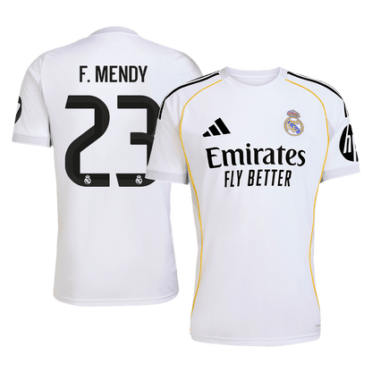 F.MENDY #23 Real Madrid Domicile Maillot 2025/26 Blanc - Super