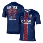 Champions of Europe #26 PSG Domicile Maillot 2025/26 Bleu marine - Super