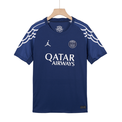 KVARATSKHELIA #7 PSG Maillot Quatrième Extérieur 2024/25 Bleu marine - UCL
