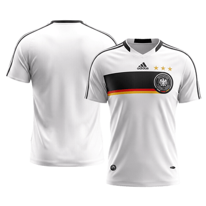 Maillot Domicile Rétro Allemagne 2008 Blanc