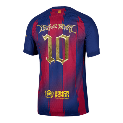 LAMINE YAMAL #10 Barcelone Domicile Maillot 2025/26 Rouge&Bleu Joueur