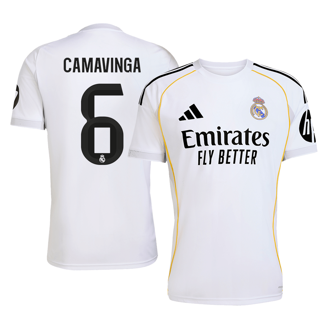CAMAVINGA #6 Maillot Domicile Real Madrid 2025/26 Blanc - Super