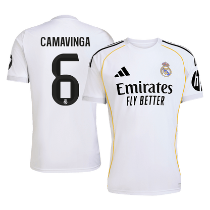 CAMAVINGA #6 Maillot Domicile Real Madrid 2025/26 Blanc - Super