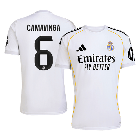 CAMAVINGA #6 Maillot Domicile Real Madrid 2025/26 Blanc - Super