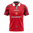 Maillot domicile rétro Manchester United 1996/97 rouge