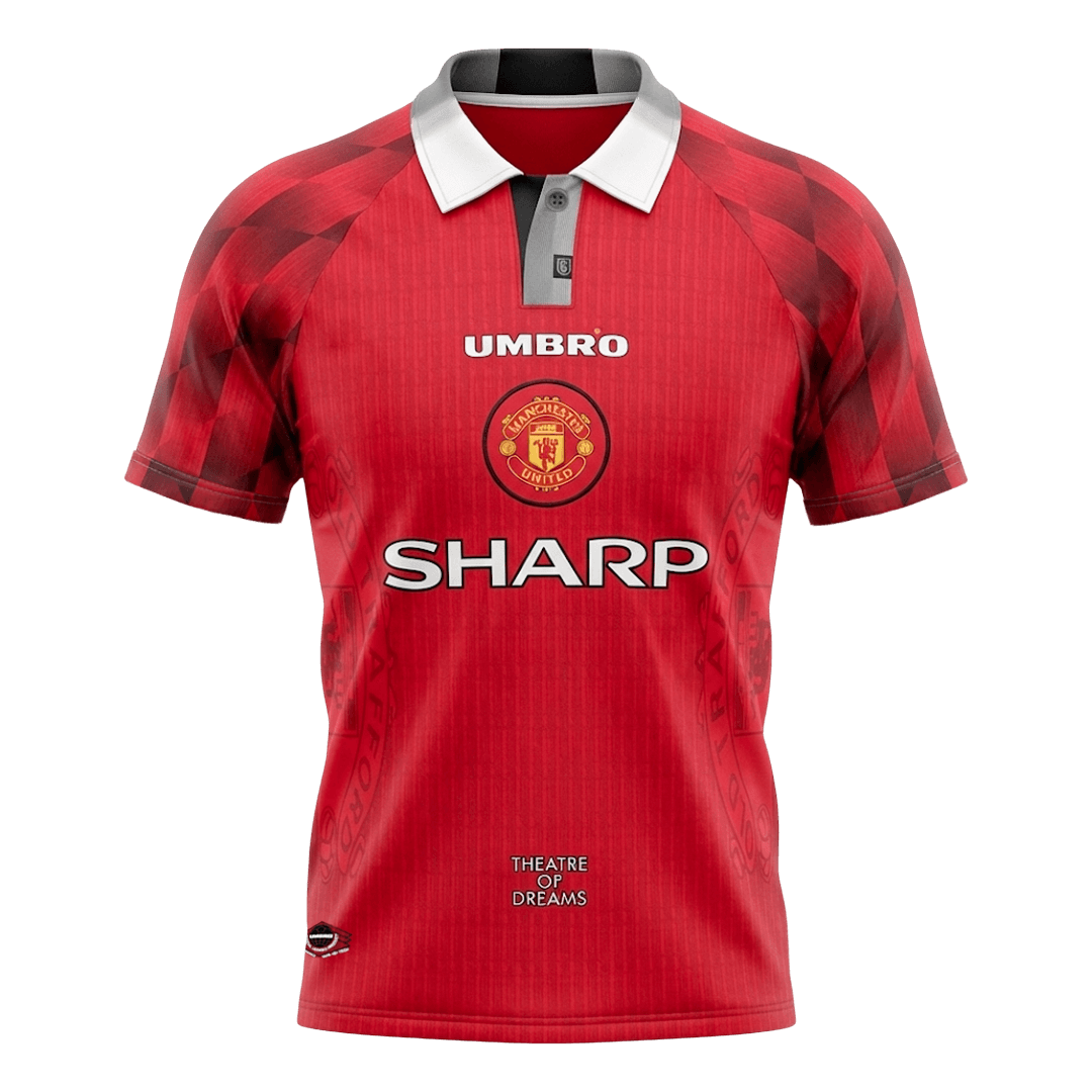 Maillot domicile rétro Manchester United 1996/97 rouge