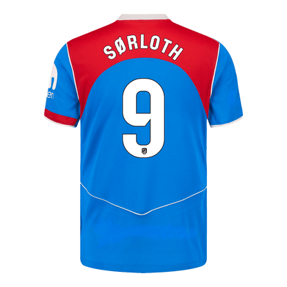 SØRLOTH #9 Atletico Madrid Maillot Third 2025/26 Bleu