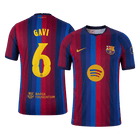 GAVI #6 Barcelona Domicile Maillot 2026/27 Rouge&Bleu Joueur - UCL