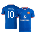 CUNHA #10 Manchester United Extérieur Maillot 2026/27 Bleu - UCL