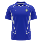 Retro Brazil Away Jersey 2002 Blue