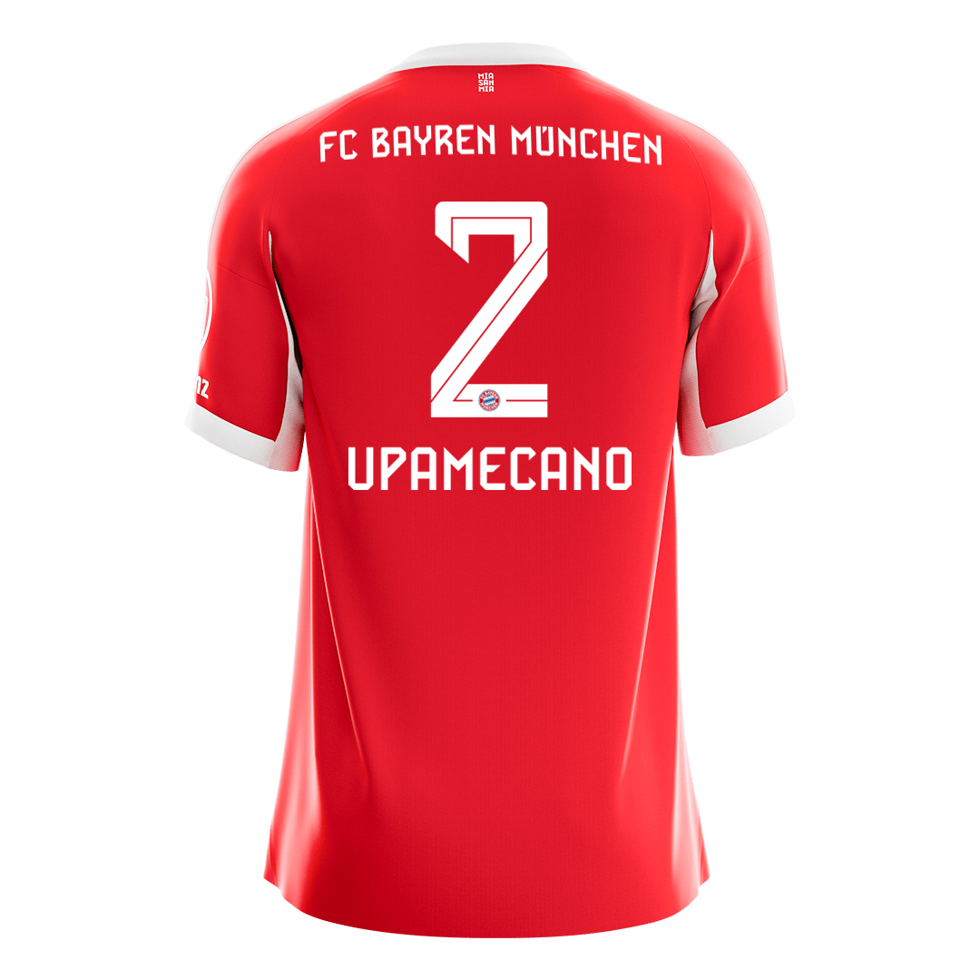 UPAMECANO #2 Bayern Munich Maillot Domicile 2025/26 Rouge - Super