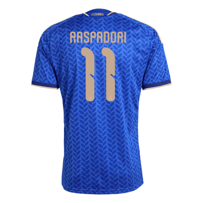 RASPADORI #11 Italie Domicile Maillot - Coupe du Monde 2026 Bleu - Super